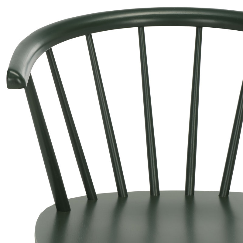 Chaise de salle à manger en bois massif Sheffield, Vert jardin