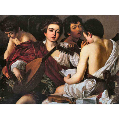 Adhésif décoratif Caravage Musiciens (1595)