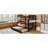 Full Over Full Bunk Bed With Twin Size Trundle And Ladder -Espresso
