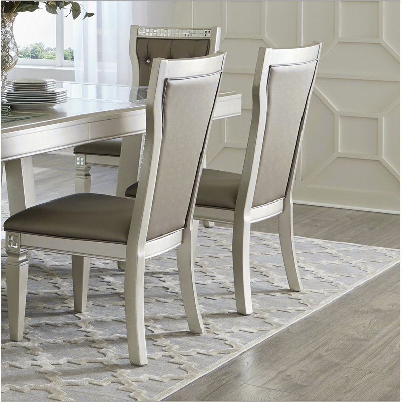 Ensemble de 5 pièces Glamour Style, 5 pièces: table, 4 chaises