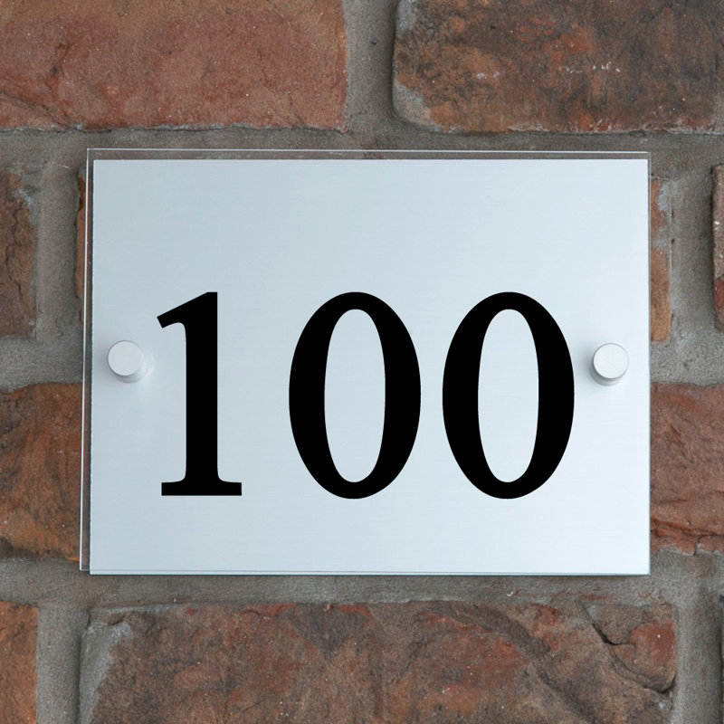 Champy 15cm H Plastic House Number, 100