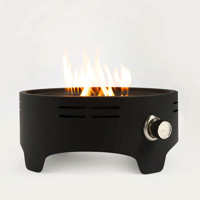 15 Inch Outdoor Portable Propane Fire Pit, Tabletop Fire Pit With Quick Connect Regulator