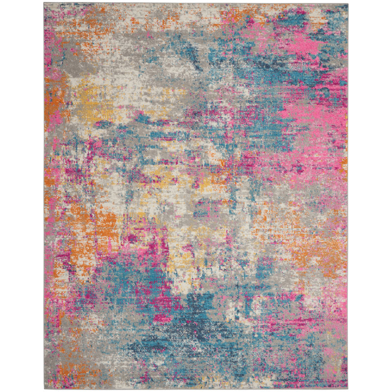 Abbate Abstract Indoor Rug, Rectangle 1'10" x 2'10"