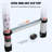 Telescoping Extension Ladder 16.5FT A-Shape w/ Stabilizer Bar for RV
