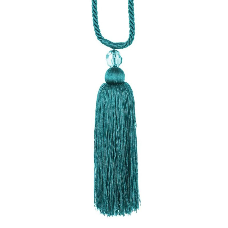 Loudonville Fabric 10cm Curtain Tieback, Turquoise