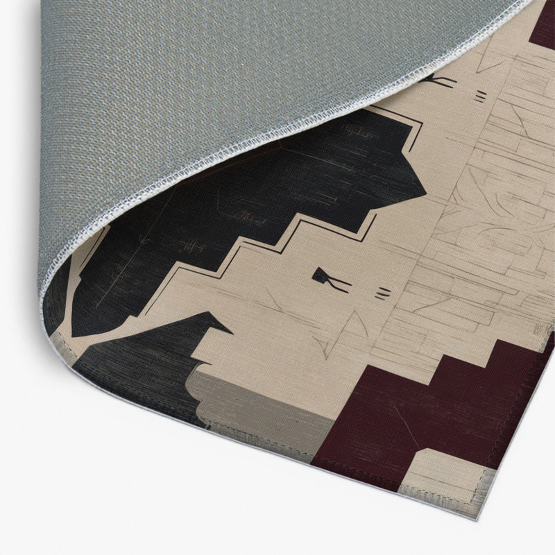 Tapis intérieur et extérieur Monarch's Mosaic, Rectangle 1 pi 6 po x 2 pi 6 po