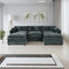 Canapé-lit en chenille moderne avec repose-pieds-1006864276-1006864266