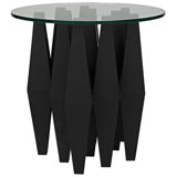 Soldier Glass End Table