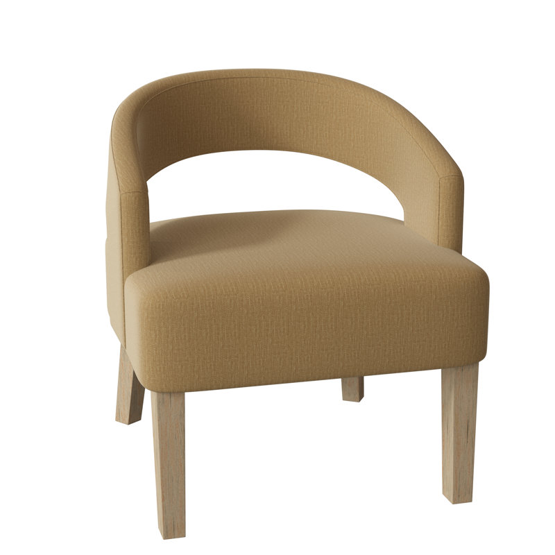 Fauteuil demi-tonneau Carly, Naturel, Pénélope