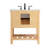 Pelaghia 30'' Single Bathroom Vanity with Marble Top-57367878