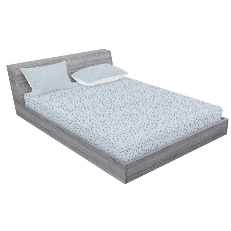 Microfiber Geometric Sheet Set, Full Sheet Set with Fitted Sheet