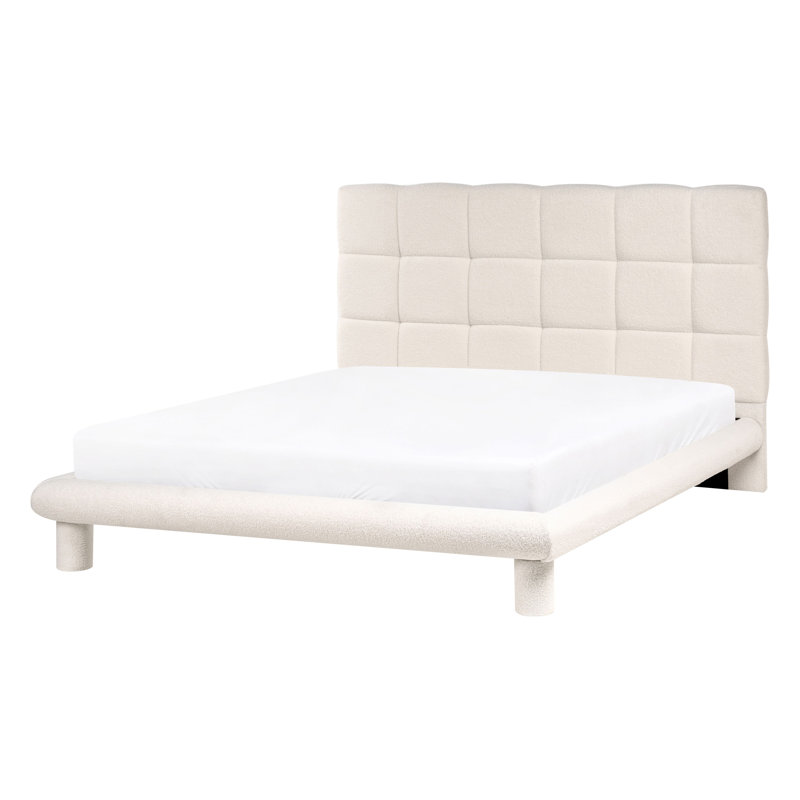 Upholstered Boucle Bed, European Double (140 x 200 cm)