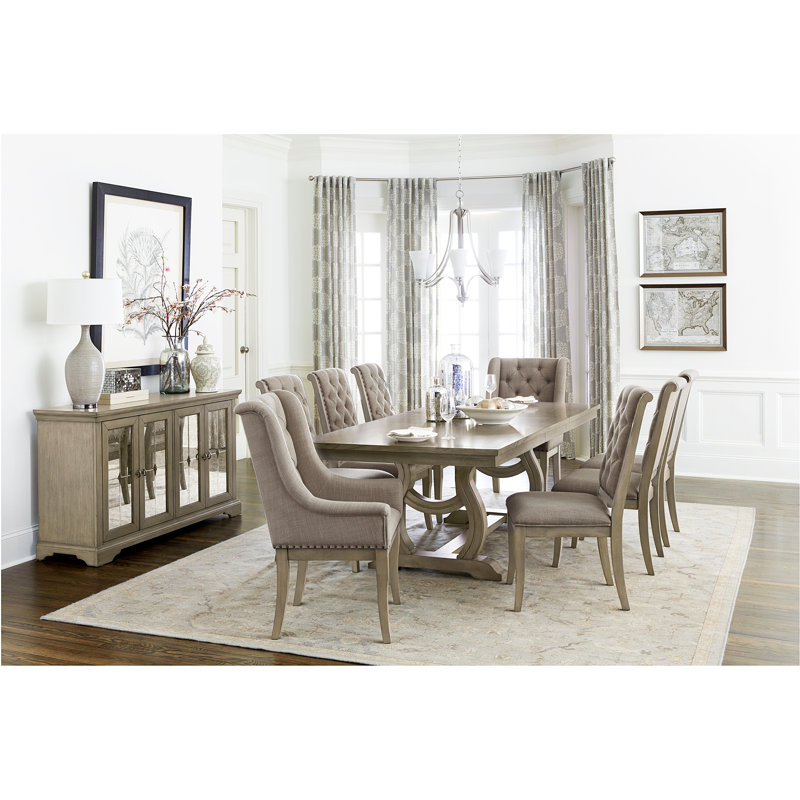 Ensemble de table et chaises extensibles Classic Luxury Luxury 9pc