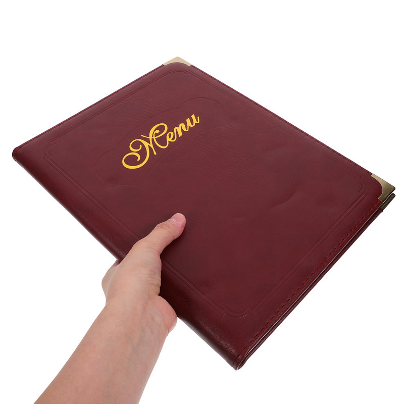 Menu Cover Holder Leather Menu Book A4 Menu Book Meal Price Folder Restaurant Menu Book