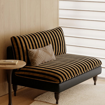 Mid-Century Modern Fabric Living Sofa