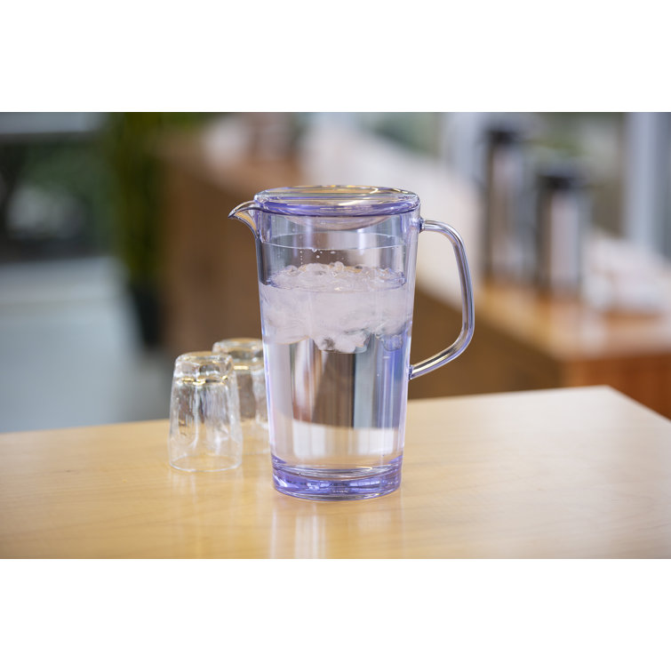 Ideal Settings Water Pitcher with Lid, BPA-Free, 64 Ounces, Clear, Dishwasher Safe 30164000