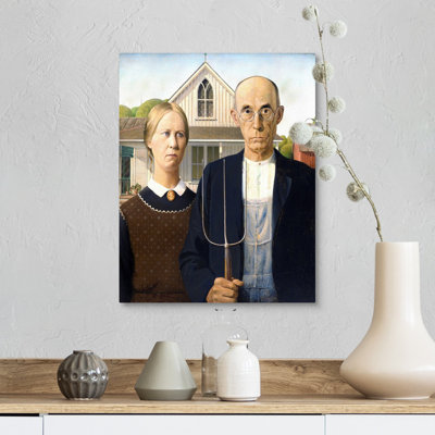 «American Gothic» par Grant Wood - impression
