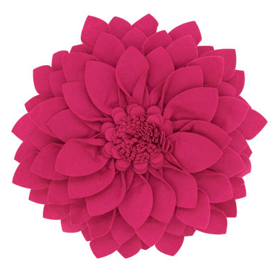 Fleur De Jardin Collection Ruffled Throw Pillow