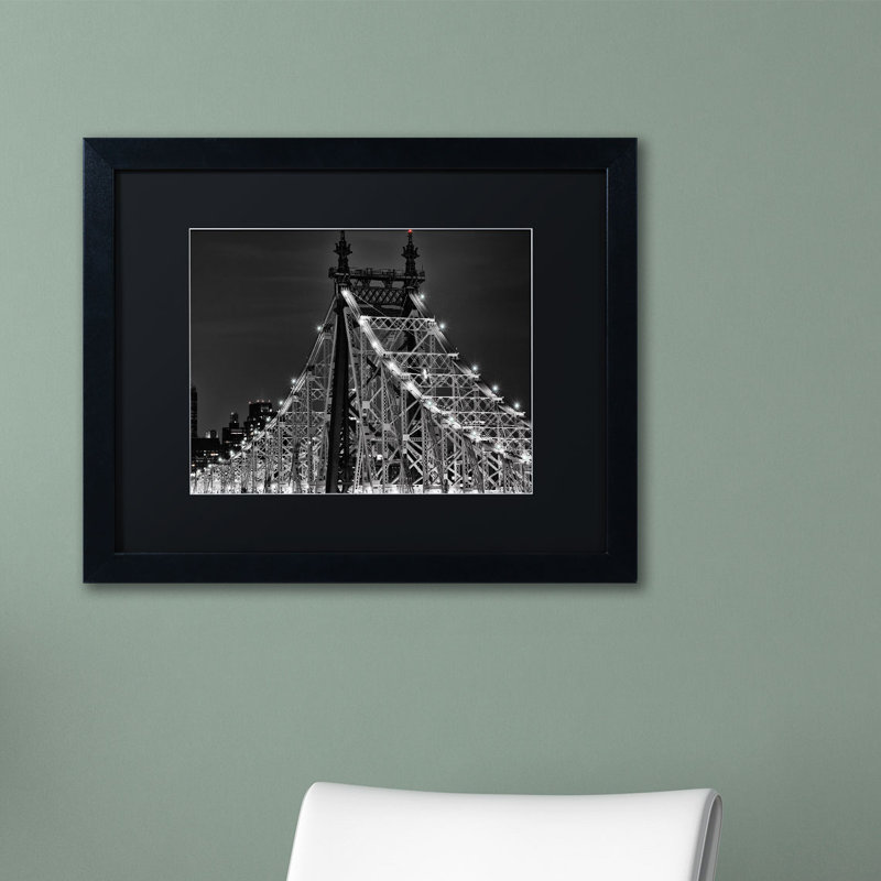 « Grandsborough bridge » par david ayash,, reproduction de photo encadrée, Noir, H 16 po x l 20 po