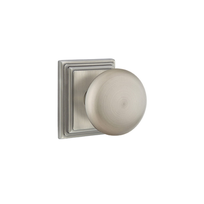 Passage Providence Knob with Wilshire Rose, Antique Nickel