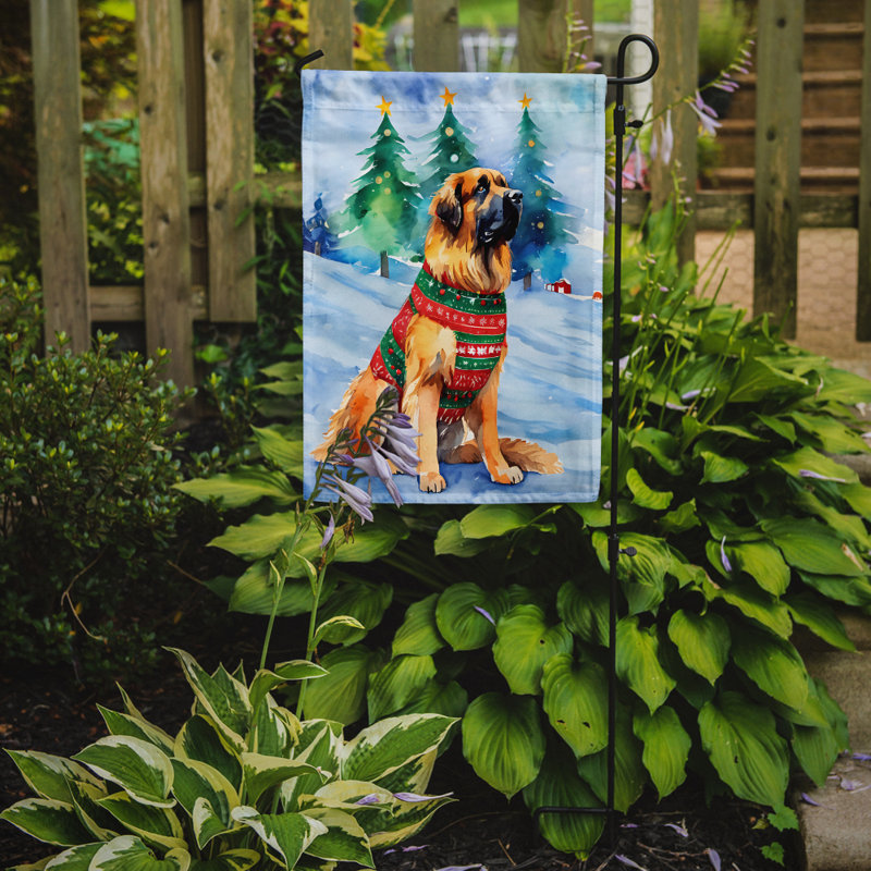 Double Sided Polyester Christmas, 15.5" H x 11.25" W