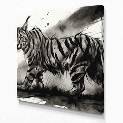 Art sauvage sur toile brun