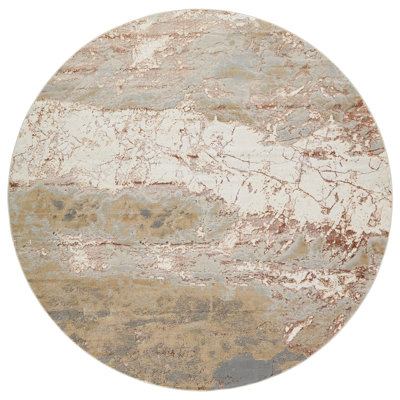 Kari Abstract Gray/Brown Indoor Area Rug