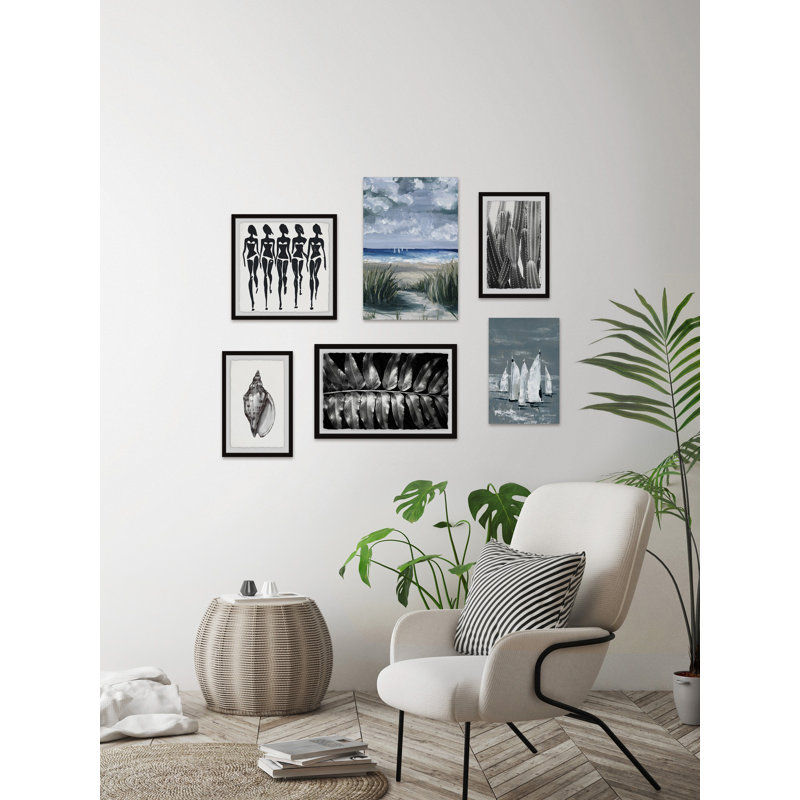Boell Tones of Silver Hexaptych