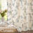Linen Blend Butterfly Printed Floral Grommet Curtains-2068389975
