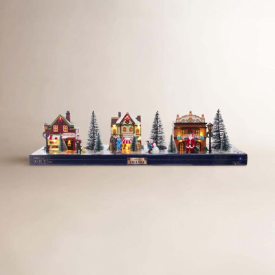 17-Piece Lighted Village Set