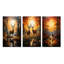 «African Savannah Symphony», 3 pièces sur toile-2124352055-2124352052
