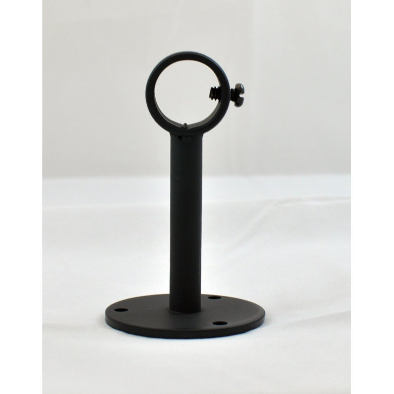 Pettaway Zinc Steel Mounting Bracket, Black, 4" H x 2" W x 2" D