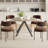Saveta Round Metal Base Dining Table-97872695-97872696-97872697