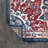 Blazek Modern Persian Vintage Moroccan Medallion Navy/Red Rug-2105561350