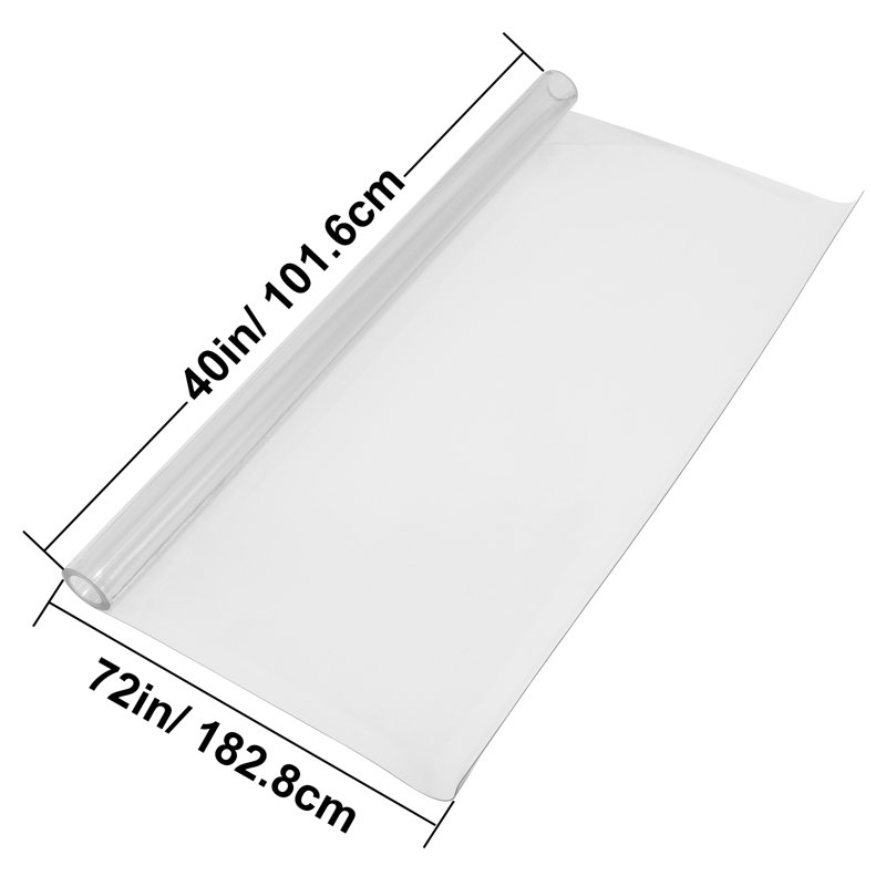 VEVOR Plastic Table Cover 40 x 80 Inch, 1.5 mm Thickness, 182.9cm x 101.6cm