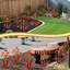 Décoration extérieure rustique en métal, agaves et jonquilles – Acier inoxydable, résistant aux intempéries, flexible, sans socle, pour jardin, terrasse, cour