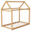Lit simple pour maison simple - Solution de couchage pratique en bois en forme de maison polyvalente et attrayante
