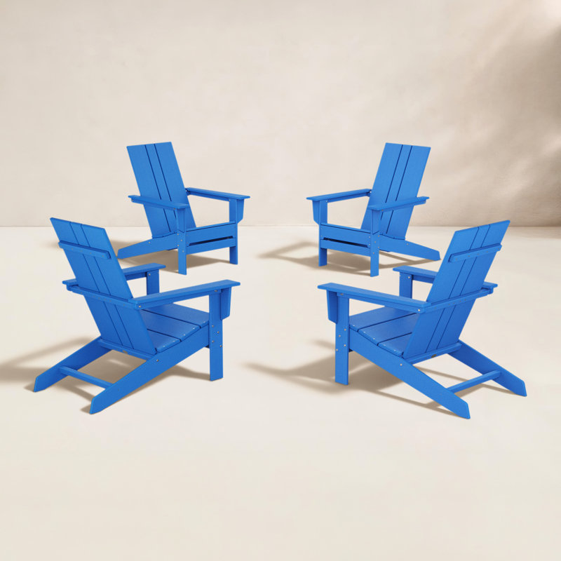 Chaises Adirondack en polyéthylène haute densité l 152 po Nula, Bleu pacifique