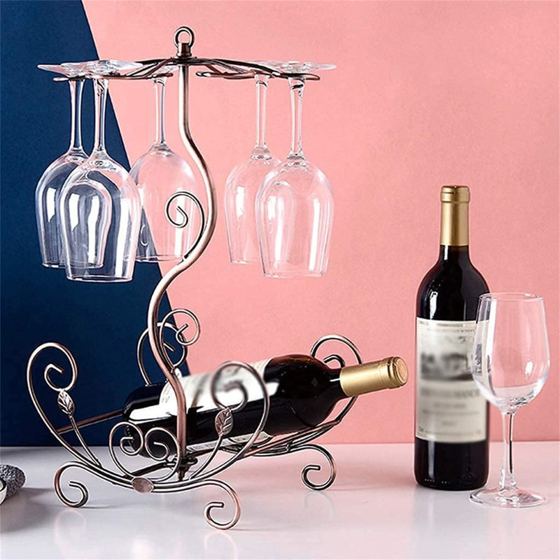 Porte-bouteilles et porte-verres à vin