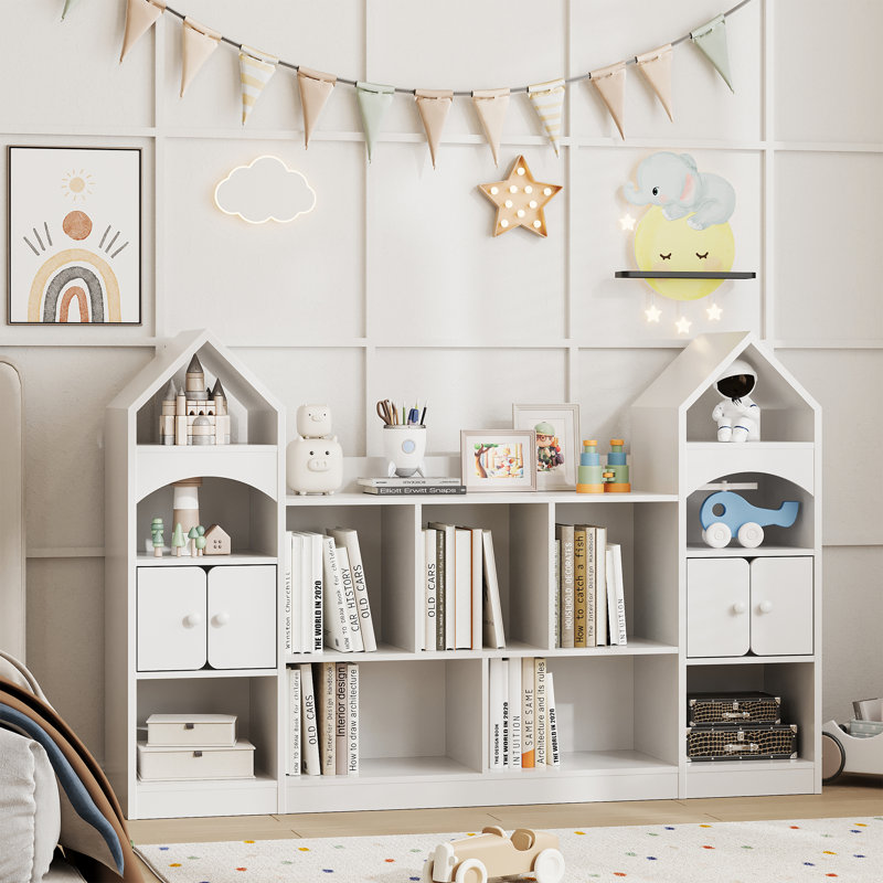 Bibliothèque et rangement pour jouets, Blanc