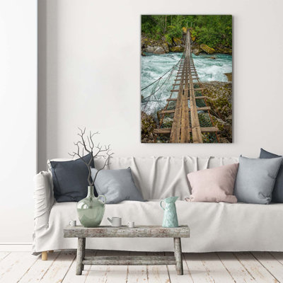 Suspension Bridge - Wrapped Canvas Print