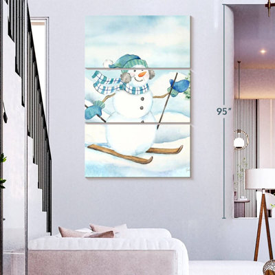 Lelend Let It Snow Blue Snowman III