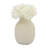 Neutral Textured 9" Ceramic Vase Contemporary Ivory Bulbous