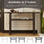 Console moderne minimaliste avec bords arrondis et tablette robuste