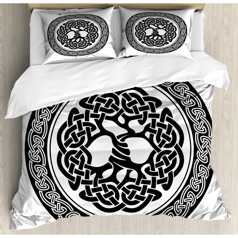 Eclectic Geometric Shapes Duvet Cover
