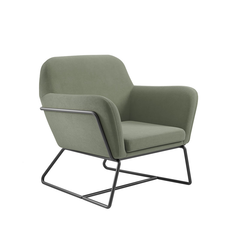 CHARLES ACCENT ARMCHAIR, Sage, Black