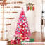 Arbre de Noël rouge de 4 pi avec 50 lumières UL et 122 pointes en PVC - Arbre de Noël artificiel pré-éclairé pour la décoration d'intérieur-990595325