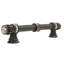 Cache large double crystal 8 inch center to center pull with swarovski crystals in finish Chalice-1802867347-1802867345