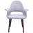 Robelmont Set of 2 Dining Chairs - Mid-Century Modern Upholstered Armchairs with Dark Wood Legs - Kitchen & Dining Room Accent Chairs-2130653504-2113300259