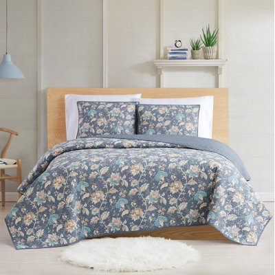 Florence Cotton Percale Floral Quilt